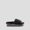 Pozy Lambswool Sandal - Color Black All Over