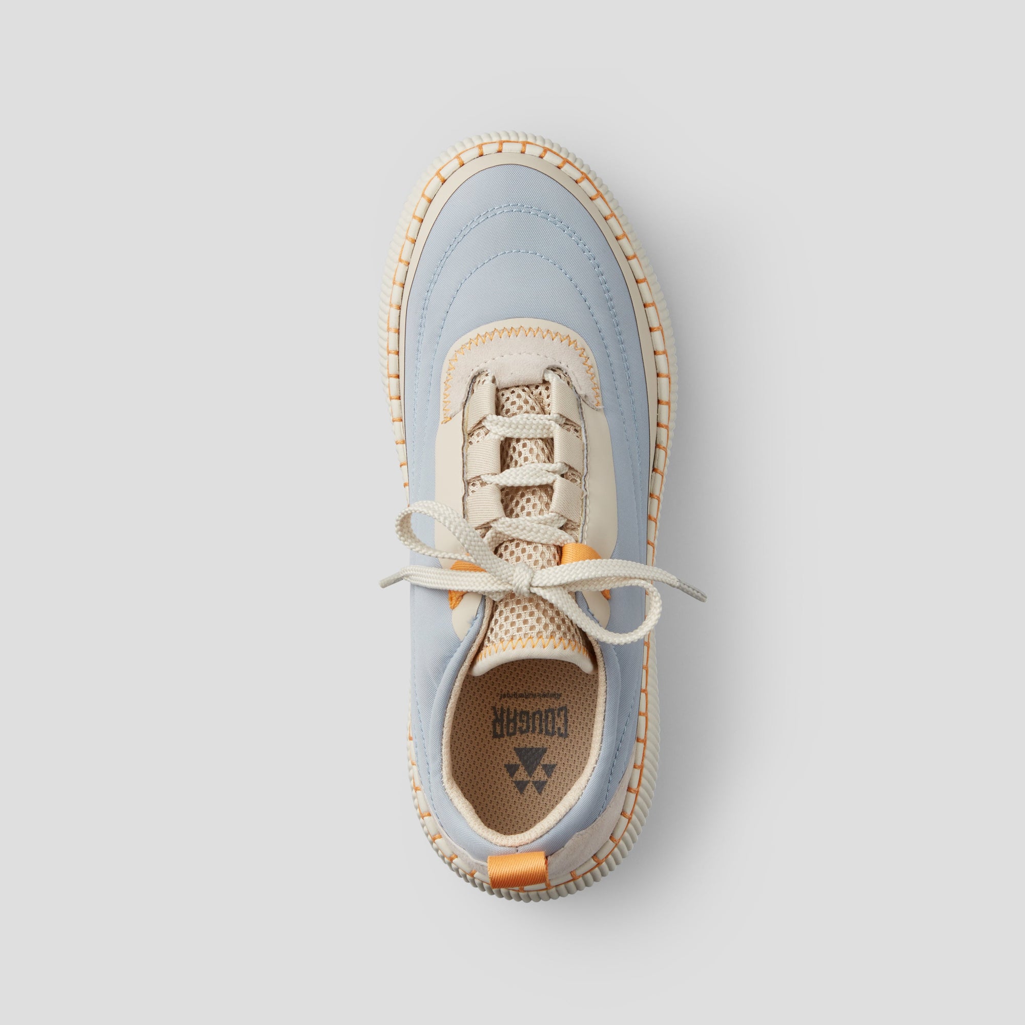 Sayah - Sneaker Luxmotion étanche en nylon et suède - Colour Fog Blue