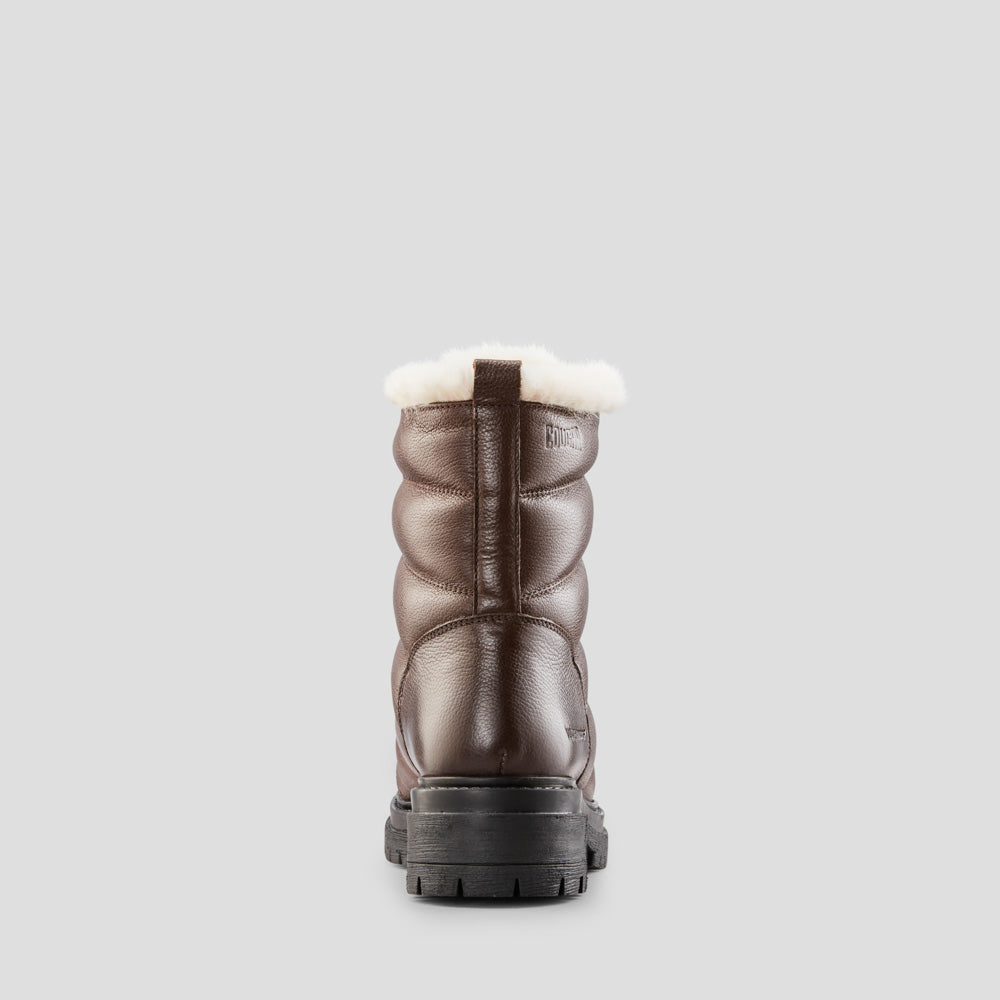 Vantage Leather Waterproof Winter Boot - Color Dark Brown
