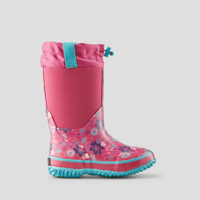 Winter Floral Neoprene Waterproof Winter Boot (Youth+)