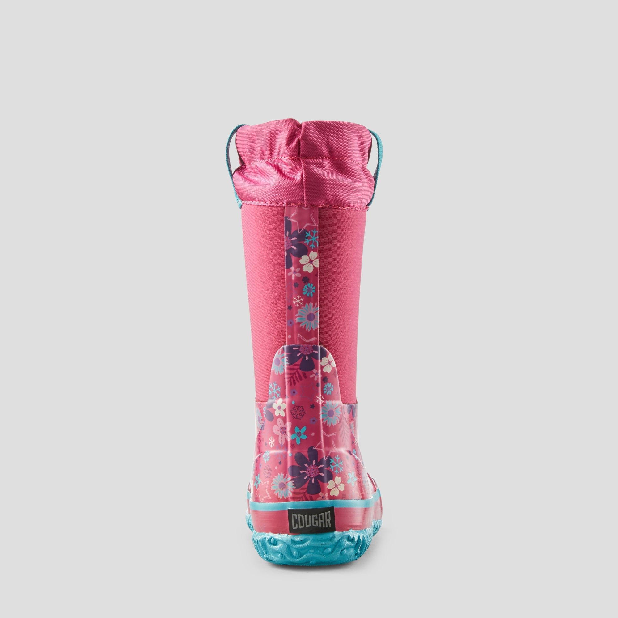 Winter Floral Neoprene Waterproof Winter Boot (Youth+) - Colour Raspberry
